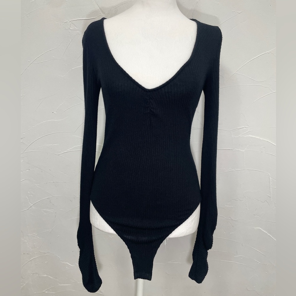 Free People Cozy Up With Me Knitted Bodysuit - Picture 3 of 8